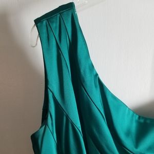 Calvin Klein One Shoulder Teal Dress